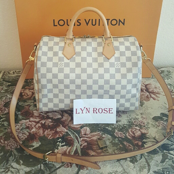 Louis Vuitton Handbags - Authentic Louis Vuitton Speedy 30 Azur Bandouliere